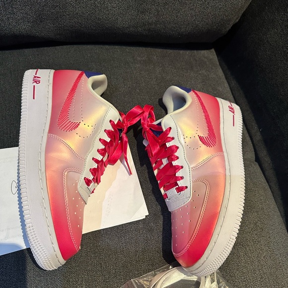 Kay Yow Nike Air Force 1 low cancer fund Pink foam, regency violet Sneakers - Picture 5 of 11